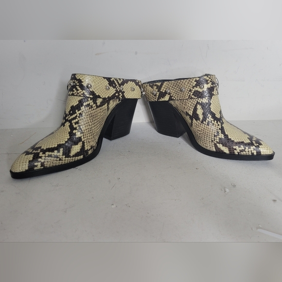 Rebecca Minkoff Sallest Too Block Heel Mules SZ 7.5 - Picture 3 of 9